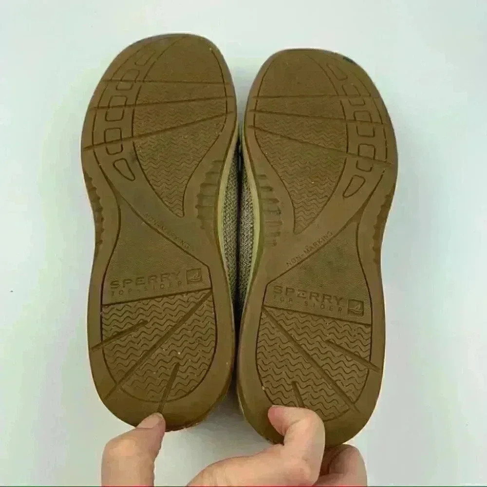 Sperry topsider flats 7.5 tan leather boat shoes - Picture 6 of 11